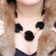 Náhled výrobku: Kožešinový náhrdelník - norek a pravé perly