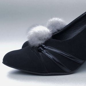 Product preview: Fur shoe clips - mink