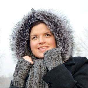 Product preview: Fur hood trim - silver fox to 60cm