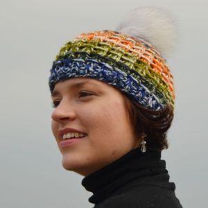 Product preview: Knitted hat - rainbow