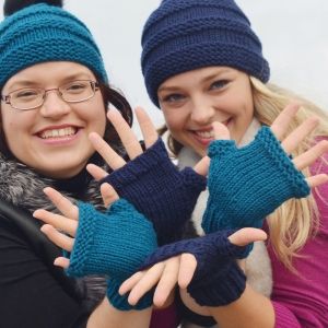 Náhled výrobku: Pletené bezprstové rukavice