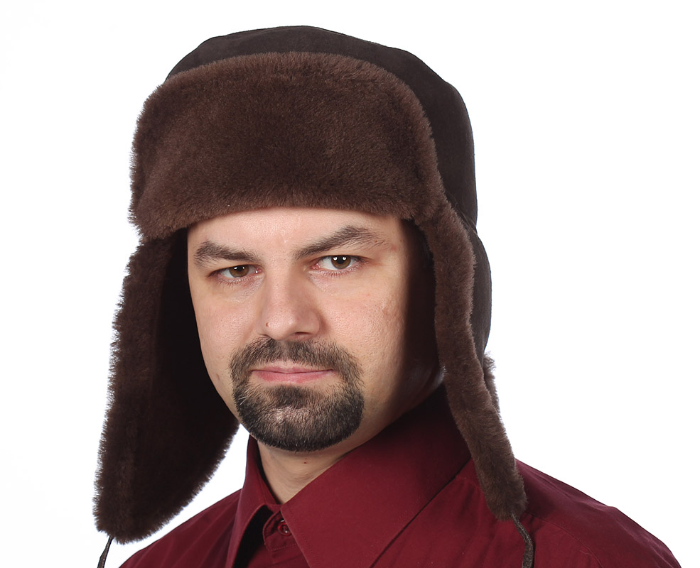 Pánská ušanka - velur